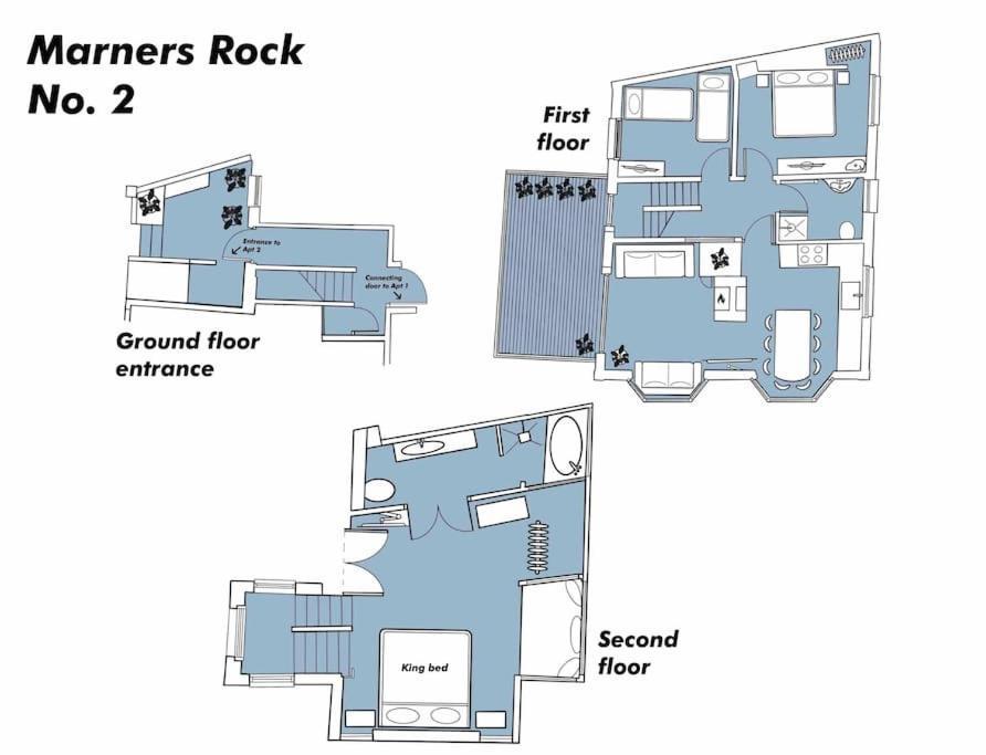Ferienwohnung Marners Rock No 2 Fowey Exterior foto